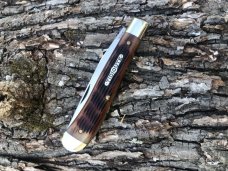GEC TIDIOUTE 488117 WEASEL ANTIQUE AMBER JIGGED TRAPPER GEC TIDIOUTE 488117 WEASEL ANTIQUE AMBER JIGGED TRAPPER
