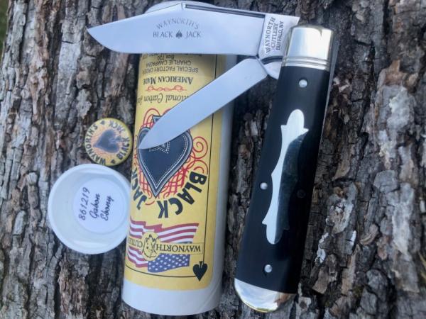 GEC 861219 WAYNORTH CUTLERY GABOON EBONY BLACK JACK 