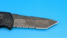 Mini SOG TAC Automatic Knife (Black Tanto Serr) ST-13! Discontinued