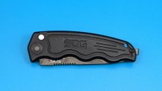 Mini SOG TAC Automatic Knife (Black Tanto Serr) ST-13! Discontinued