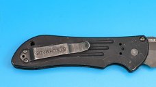 Benchmade 9100 AUTO Stryker with Safety 3.7" Combo Edge Satin Tanto Blade