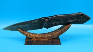 Kershaw 7800BLK Launch 6 AUTO Folding Knife 3.75" CPM-154 Black DLC Blade, Aluminum Handles