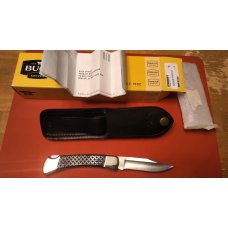 Buck 110 Folding Hunter, Nickel Silver Bolsters, Basketweave Scales Buck 110 Folding Hunter, Nickel Silver Bolsters, Basketweave Scales