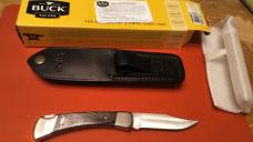 Buck 110 Folding Hunter, Nickel Silver Bolsters, Charcoal Dymondwood Scales, 1 of 300 Buck 110 Folding Hunter, Nickel Silver Bolsters, Charcoal Dymondwood Scales, 1 of 300