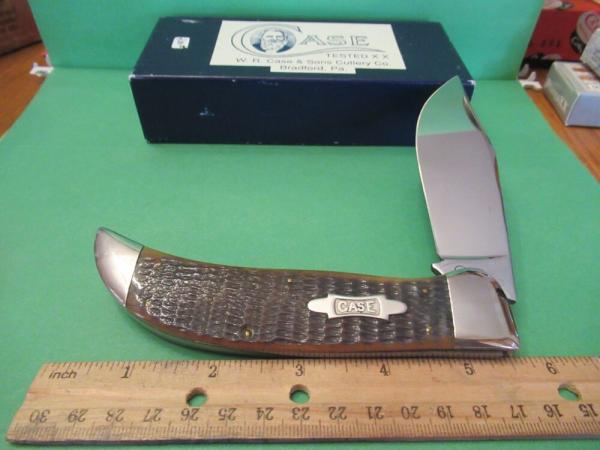Case Classic 1990 Green Bone Clasp Knife Pattern # 61072