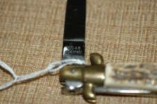 KIssing Crane Stag German KC46 Stiletto Folding Knife