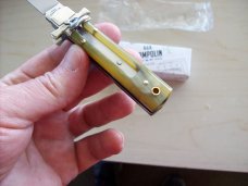 A. G. A. Campolin Dominus Lever Maltese Cross 6 Incher W/Brazilian Horn Handles NIB A. G. A. Campolin Dominus Lever Maltese Cross 6 Incher W/Brazilian Horn Handles NIB