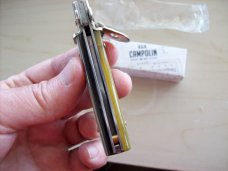 A. G. A. Campolin Dominus Lever Maltese Cross 6 Incher W/Brazilian Horn Handles NIB A. G. A. Campolin Dominus Lever Maltese Cross 6 Incher W/Brazilian Horn Handles NIB
