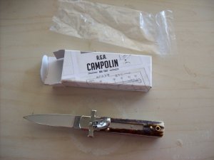 A. G. A. Campolin Dominus Lever Maltese Cross 6 Incher W/Genuine Stag/Antler NIB