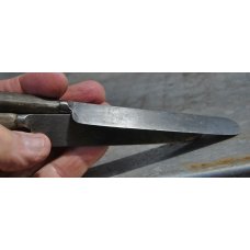 Meriden Cutlery Co. Civil War Era Cutlery Knives (Pair) Horn Handles Forged Blades 8" OAL Pinned