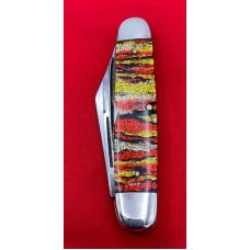 Vintage GAMBLE STORES 3-Blade Equal End Cattle Knife c1930’s-1950’s Vertical Christmas Tree Scales Vintage GAMBLE STORES 3-Blade Equal End Cattle Knife c1930’s-1950’s Vertical Christmas Tree Scales