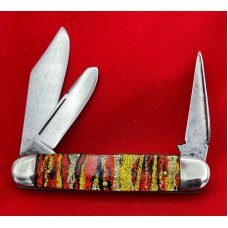 Vintage GAMBLE STORES 3-Blade Equal End Cattle Knife c1930’s-1950’s Vertical Christmas Tree Scales Vintage GAMBLE STORES 3-Blade Equal End Cattle Knife c1930’s-1950’s Vertical Christmas Tree Scales