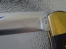 Early Buck 110; 2 line inverted stamp; signed by Chuck Buck in 2009 Early Buck 110; 2 line inverted stamp; signed by Chuck Buck in 2009