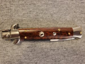 *NEW* 9" Frank Beltrame SNAKEWOOD Italian Stiletto w/ Bayonet Blade