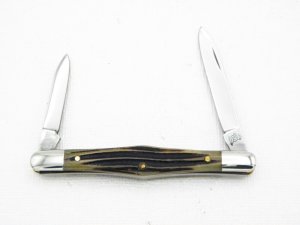 Queen Cutlery Co. #38 Swell Center Gentleman’s Pen in Winterbottom Bone: 3” closed, 1980s,