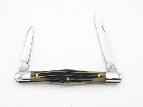Queen Cutlery Co. #38 Swell Center Gentleman’s Pen in Winterbottom Bone: 3” closed, 1980s, Queen Cutlery Co. #38 Swell Center Gentleman’s Pen in Winterbottom Bone: 3” closed, 1980s,