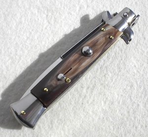 NEW FRANK BELTRAME 9" GENUINE FRENCH BOVINE HORN BAYONET BLADE ITALIAN STILETTO