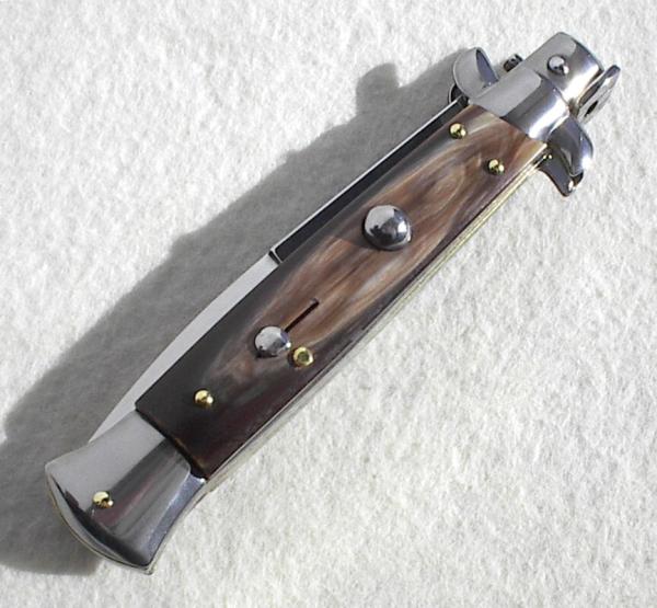 NEW FRANK BELTRAME 9" GENUINE FRENCH BOVINE HORN BAYONET BLADE ITALIAN STILETTO