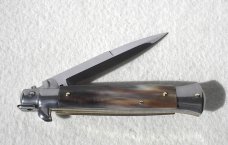 NEW FRANK BELTRAME 9" GENUINE FRENCH BOVINE HORN BAYONET BLADE ITALIAN STILETTO