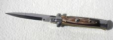 NEW FRANK BELTRAME 9" GENUINE FRENCH BOVINE HORN BAYONET BLADE ITALIAN STILETTO