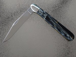 Great Eastern Cutlery (GEC) Ben Hogan knife; Model 651115; Custom Scales by Herman Williams