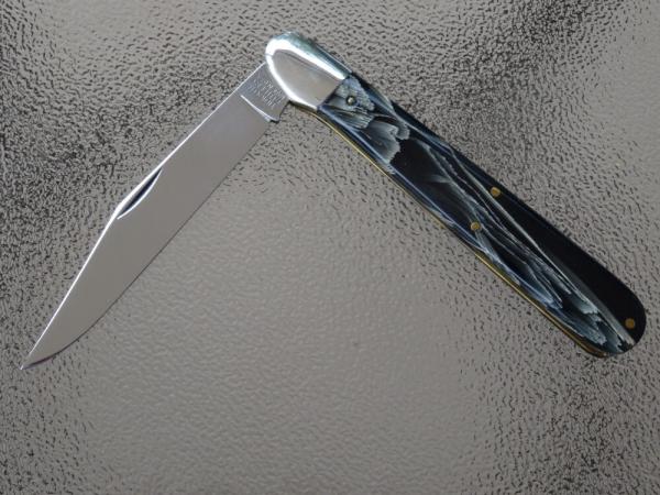 Great Eastern Cutlery (GEC) Ben Hogan knife; Model 651115; Custom Scales by Herman Williams