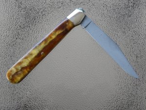 Great Eastern Cutlery (GEC) Ben Hogan knife; Model 651115; Custom Scales by Herman Williams