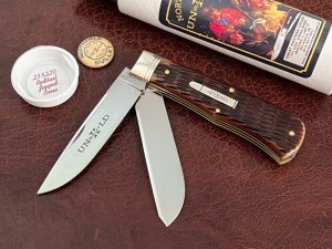 Great Eastern Cutlery GEC Northfield 23 Bullet Redtail Jigged Bone NIT