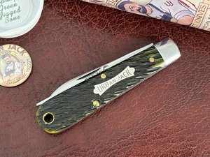 Great Eastern Cutlery GEC Tidioute 15 Urban Jack Spring Green Jigged Bone NIT