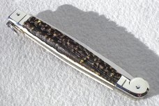 NEW AGA CAMPOLIN 12" ITALIAN SICILIANO GENUINE STAG 4 MILLIMETER BLADE, NICKEL SILVER BOLSTERS