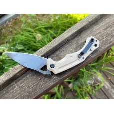 COBRATEC RYKER TAN AUTO FOLDER D2 STONEWASH STEEL COBRATEC RYKER TAN AUTO FOLDER D2 STONEWASH STEEL