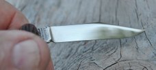 Geo. Schrade Presto Mint Jigged Brown Bone Never Used Factory Edge Sock Drawer Knife 3 1/4" Closed Geo. Schrade Presto Mint Jigged Brown Bone Never Used Factory Edge Sock Drawer Knife 3 1/4" Closed
