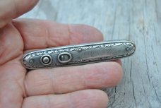 Schrade Cut Co. Walden NY Pats. 06'/07' Sterling Silver 3 3/8" Closed Carefully Used Engraved Schrade Cut Co. Walden NY Pats. 06'/07' Sterling Silver 3 3/8" Closed Carefully Used Engraved