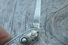 Schrade Cut Co. Walden NY Pats. 06'/07' Sterling Silver 3 3/8" Closed Carefully Used Engraved Schrade Cut Co. Walden NY Pats. 06'/07' Sterling Silver 3 3/8" Closed Carefully Used Engraved