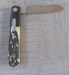 T A Davison Custom Spear Sambar Stag Zulu..3.625..micarta bolsters..A2..jeweled liners..Dble Shields T A Davison Custom Spear Sambar Stag Zulu..3.625..micarta bolsters..A2..jeweled liners..Dble Shields