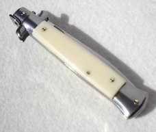 NEW FRANK BELTRAME 9" ACRYLIC IVORY ITALIAN STILETTO