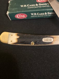 2000 Case XX USA M5151 SS Midnight Stag Handle Jaguar With Long Pull Stainless Steel Blade NIB
