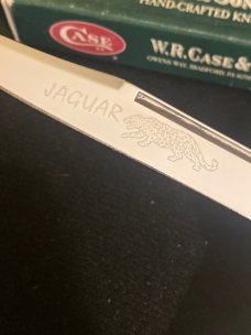 2000 Case XX USA M5151 SS Midnight Stag Handle Jaguar With Long Pull Stainless Steel Blade NIB