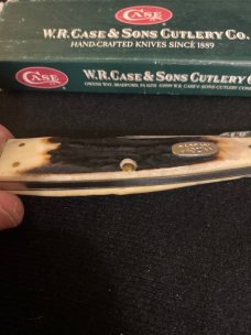 2000 Case XX USA M5151 SS Midnight Stag Handle Jaguar With Long Pull Stainless Steel Blade NIB