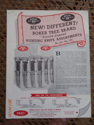 Boker / Schrade Knife Catalog