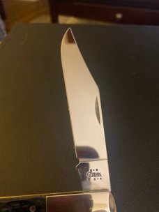 2003 Case XX USA 6143 SS Dark Gray Bone Grand Daddy Barlow With Tested XX On Handle & Single Blade