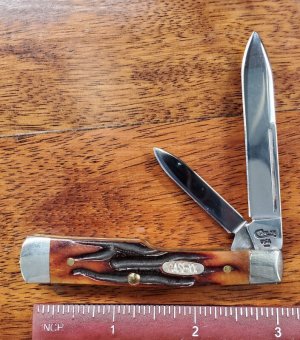 CASE XX Small Gunstock ~ Molasses Worm Groove Bone ~ 1997 ~ *VINTAGE*