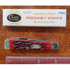 *VINTAGE* CASE XX Small Gunstock ~ Red Bone ~ 1987 ~ 3 Dot ~ *RARE* *VINTAGE* CASE XX Small Gunstock ~ Red Bone ~ 1987 ~ 3 Dot ~ *RARE*