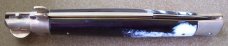 Vintage large picklock ROSCO JAPAN manual STILETTO KNIFE w/ mottled imitation Horn handle scales Vintage large picklock ROSCO JAPAN manual STILETTO KNIFE w/ mottled imitation Horn handle scales