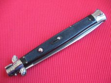 Vintage Unique 13" Italian MOLLETTA Stiletto Checkered Switchblade Knife. Vintage Unique 13" Italian MOLLETTA Stiletto Checkered Switchblade Knife.