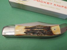 Case XX 1977 Blue Scroll Stag Folding Hunter Pattern # 5265 SS Case XX 1977 Blue Scroll Stag Folding Hunter Pattern # 5265 SS