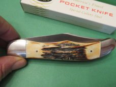 Case XX 1977 Blue Scroll Stag Folding Hunter Pattern # 5265 SS