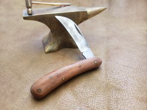 Vintage Kunde Remsheid Germany pruning hawkbill knife