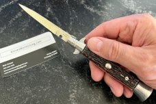 Vintage Spanish Stiletto Switchblade, 8.25 Inch, Marked "INOX", Unused #1 Vintage Spanish Stiletto Switchblade, 8.25 Inch, Marked "INOX", Unused #1