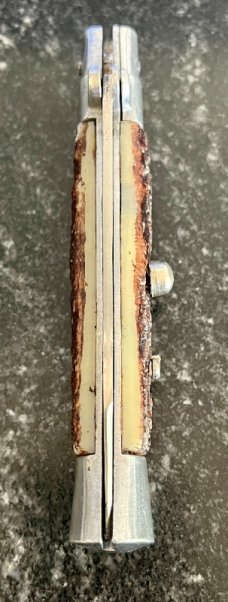 Vintage Spanish Stiletto Switchblade, 8.25 Inch, Marked "INOX", Unused #1 Vintage Spanish Stiletto Switchblade, 8.25 Inch, Marked "INOX", Unused #1